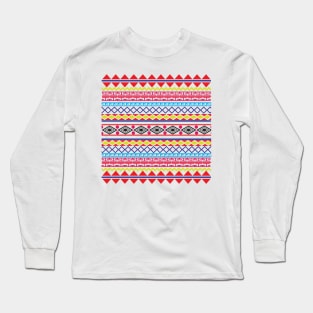 Aztec Pattern Long Sleeve T-Shirt